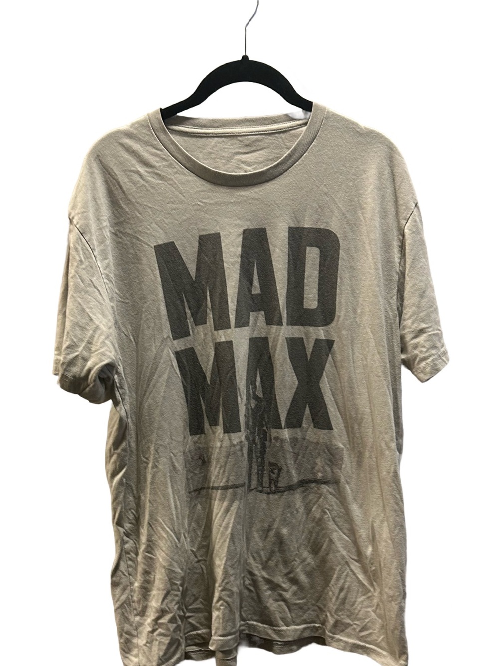 🔥Mad Max Graphic Crew Neck T-Shirt - Beige